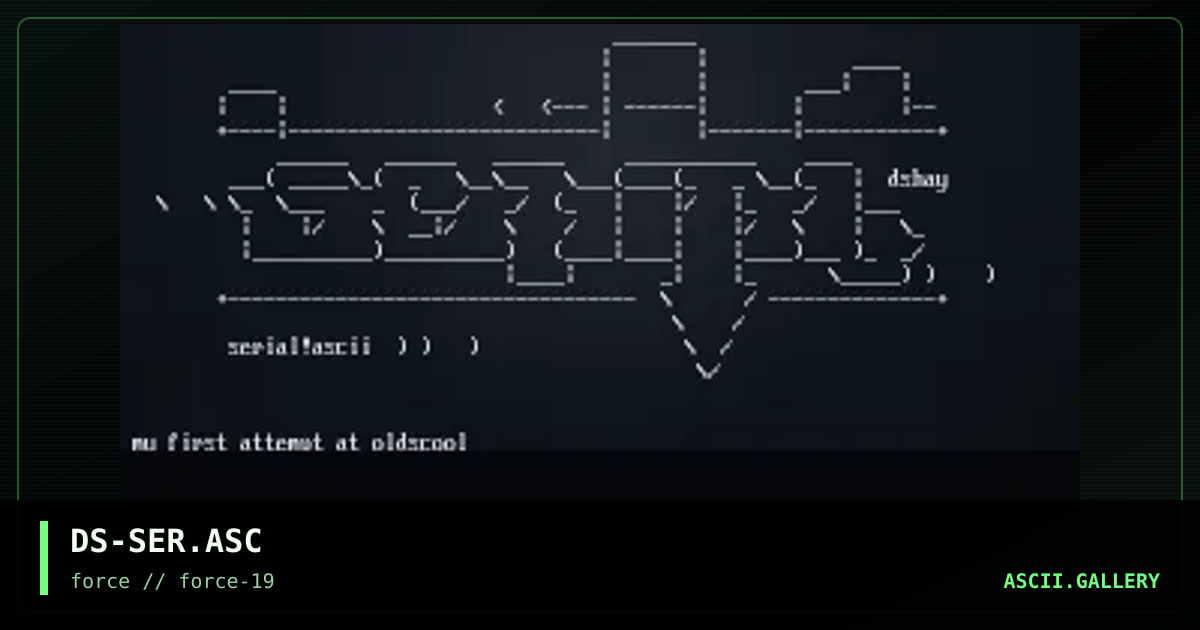 serial!ascii, by dshay, 1997