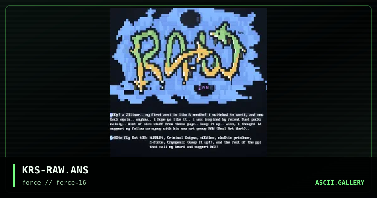 RAW, by krisis, 1998