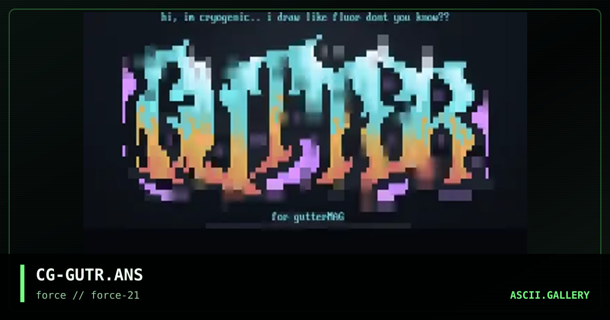 gutter, by cryogenic, 1998