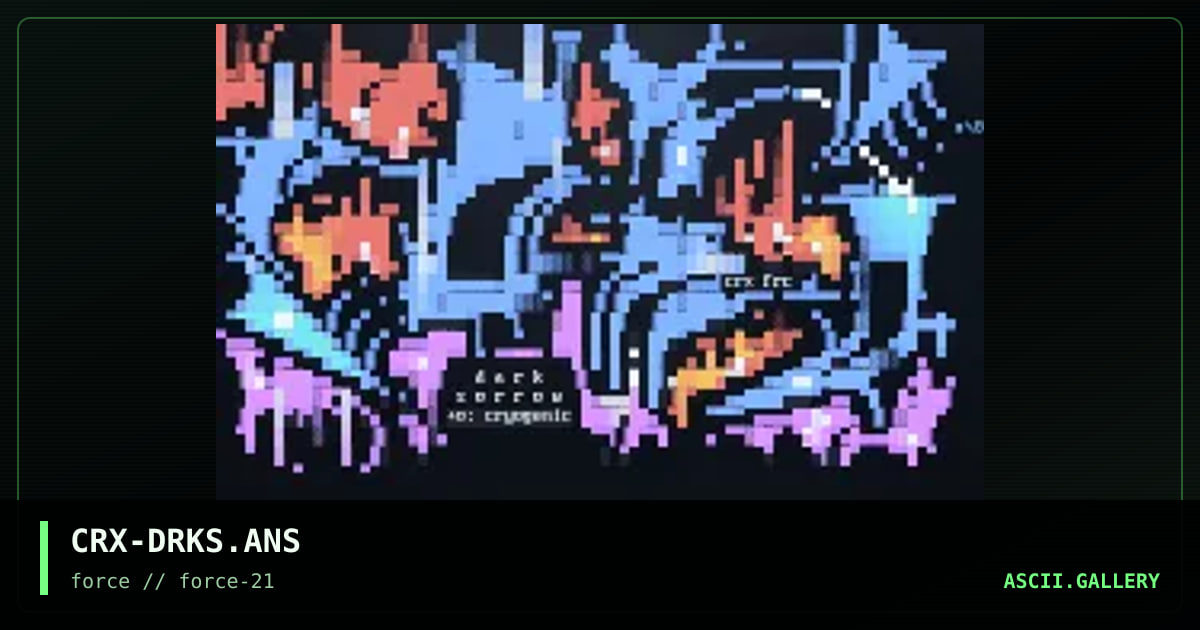 dark sorrow, by chronix, 1998