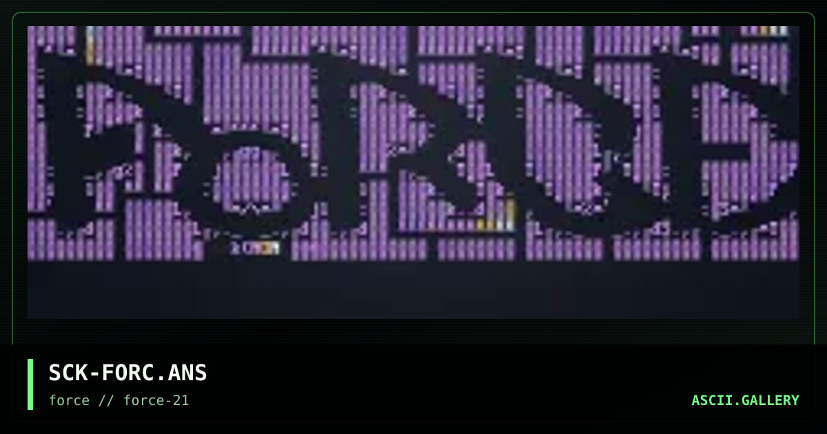 SCK-FORC.ANS, by sck, 1998
