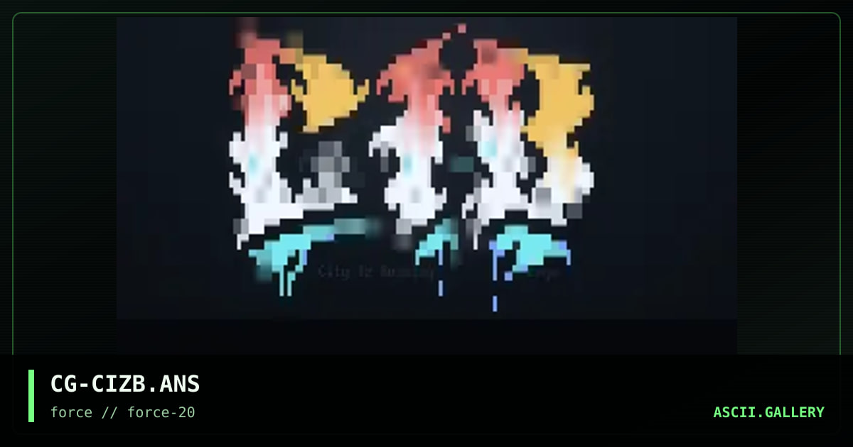City Iz Burning, by cryogenic, 1998
