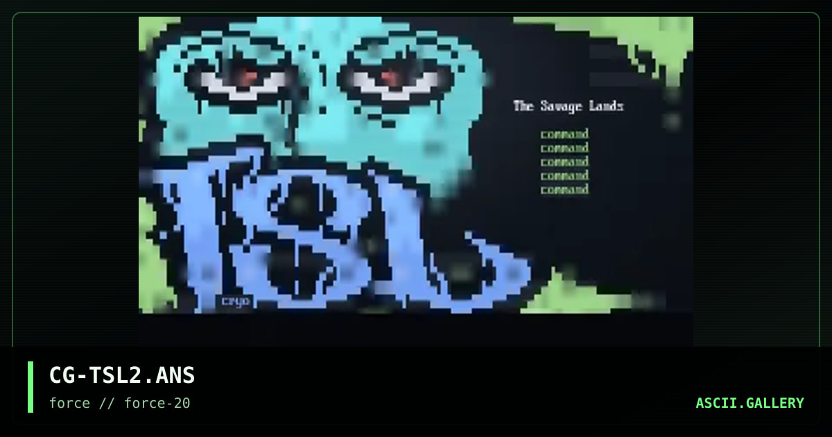 the savage lands, by cryogenic, 1998