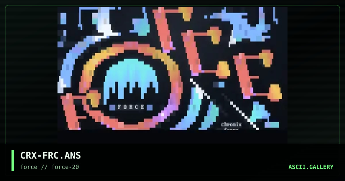 force ansi, by chronix, 1998
