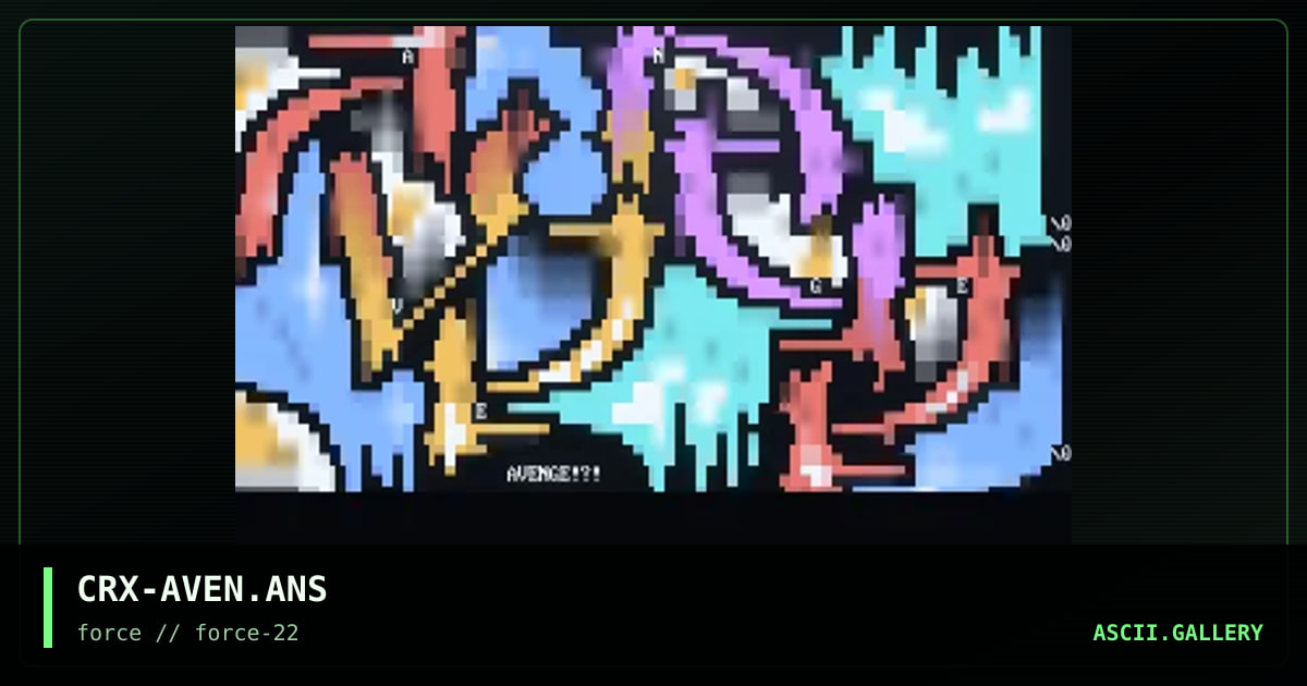 Avenge, by chronix, 1998