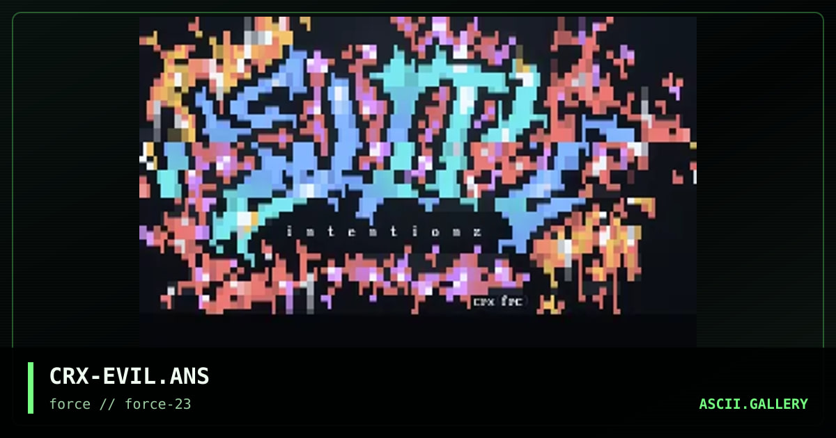 Evil Intentionz, by chronix, 1998