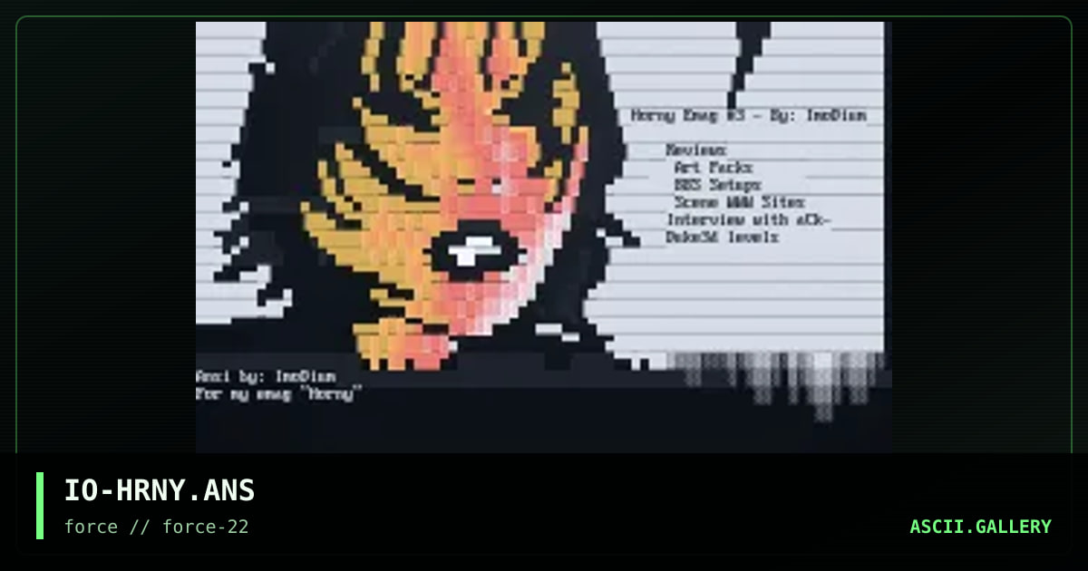 Horny 23liner, by imodium, 1998