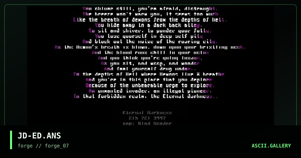 eternal darkness, by jandor, 1996