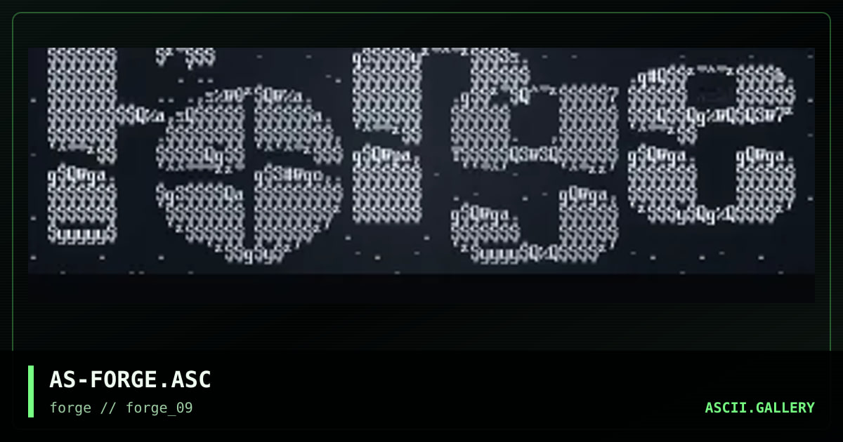 Forge logo, by ash 215, 1996