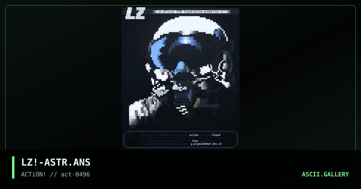 LZ!-ASTR.ANS, by lizard, 1996