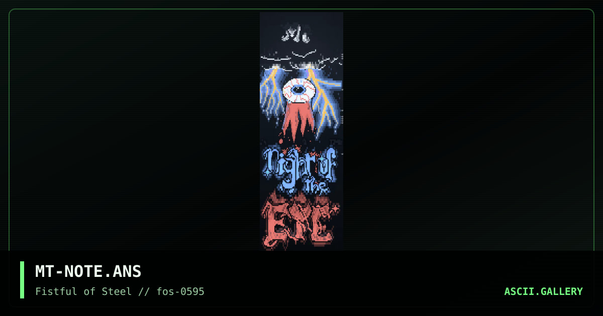 MT-NOTE.ANS, by morbid thought, 1995