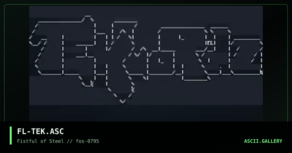 FL-TEK.ASC, by fluid, 1995