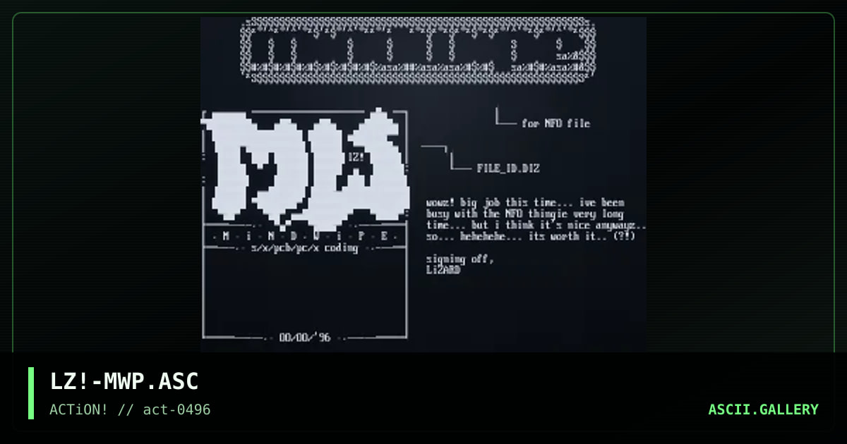 LZ!-MWP.ASC, by lizard, 1996
