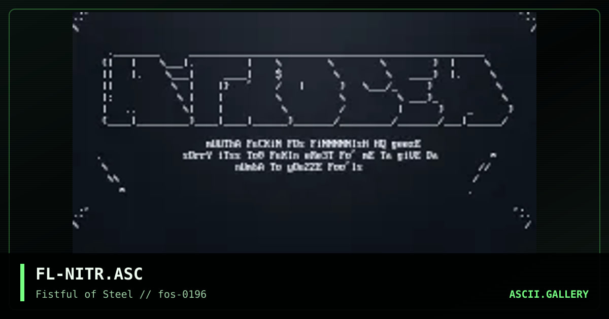 NitROGen.., by fluid, 1996