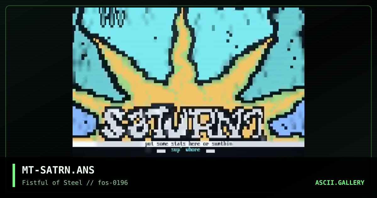 MT-SATRN.ANS, by morbid thought, 1996
