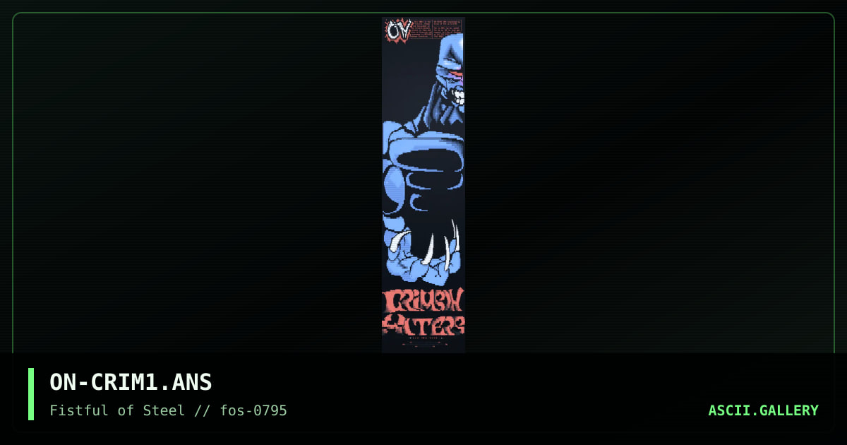ON-CRIM1.ANS, by orion, 1995