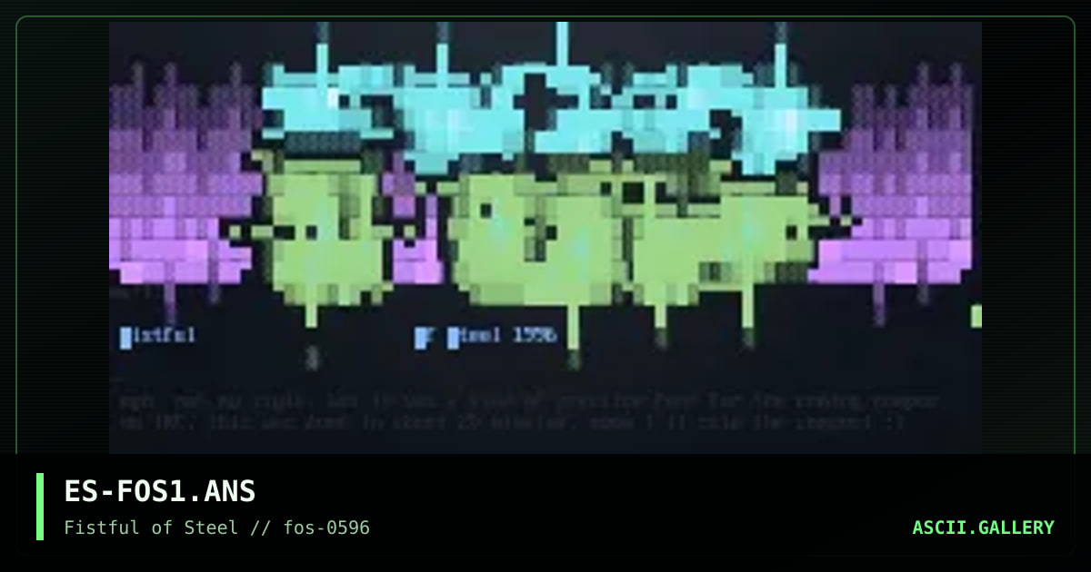 fistful of steel, by estatic, 1996
