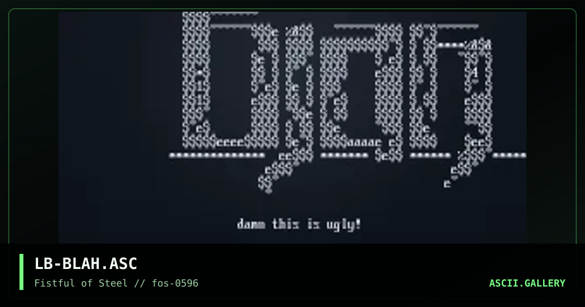 LB-BLAH.ASC, by logobyte, 1996