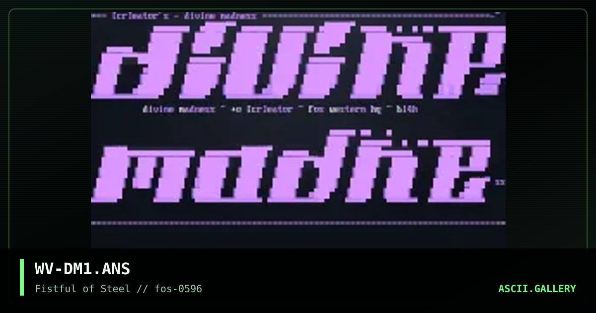 divine madness, by wolverine, 1996