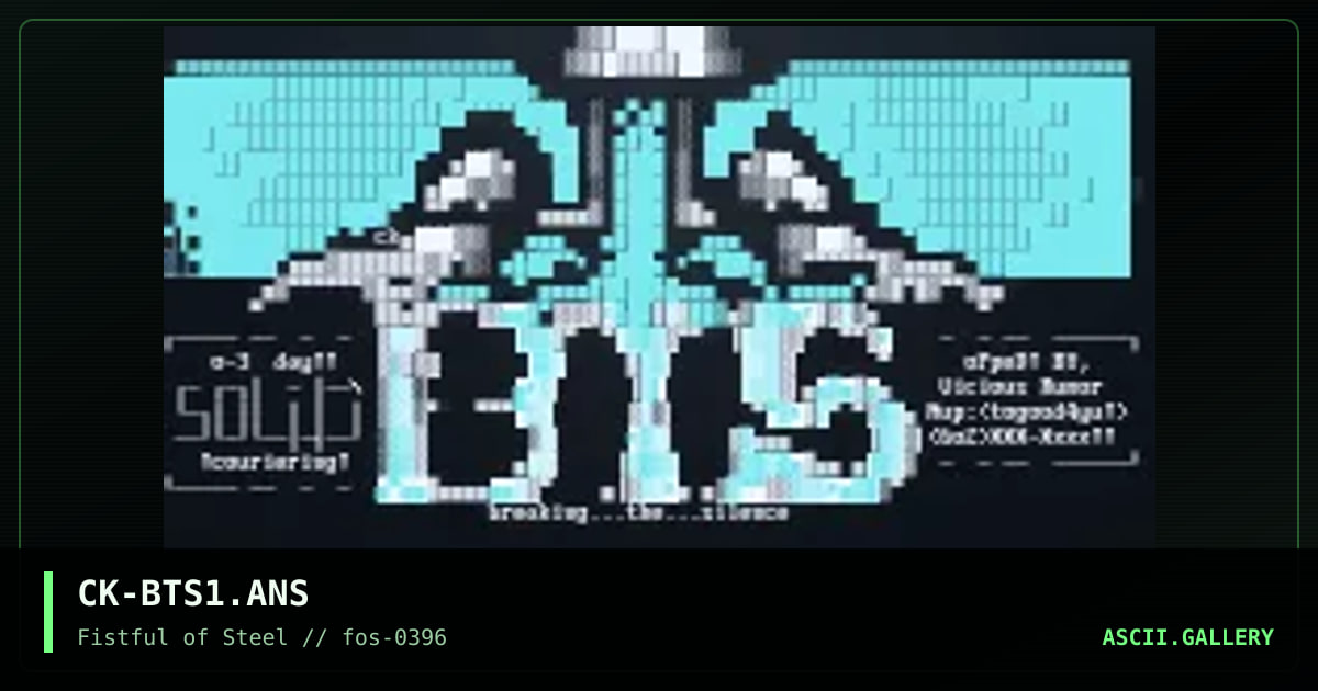 CK-BTS1.ANS, by clark, 1996