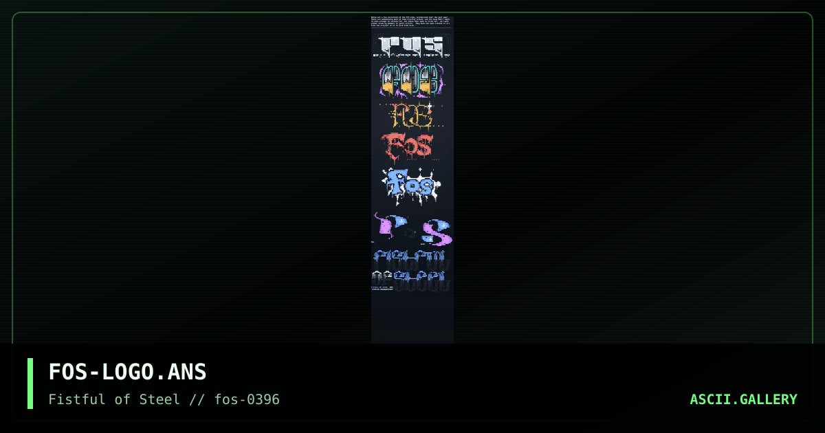 FOS-LOGO.ANS, by fos, 1996