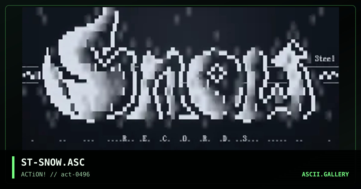 ST-SNOW.ASC, by steel, 1996