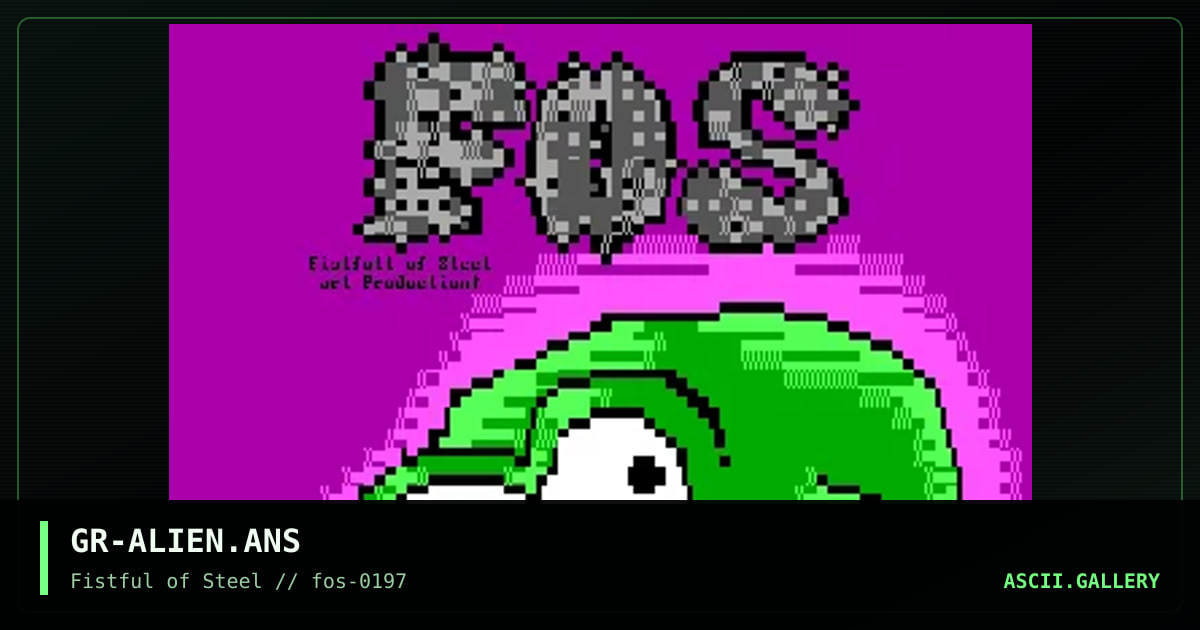Some Green Alien, by gree, 1997
