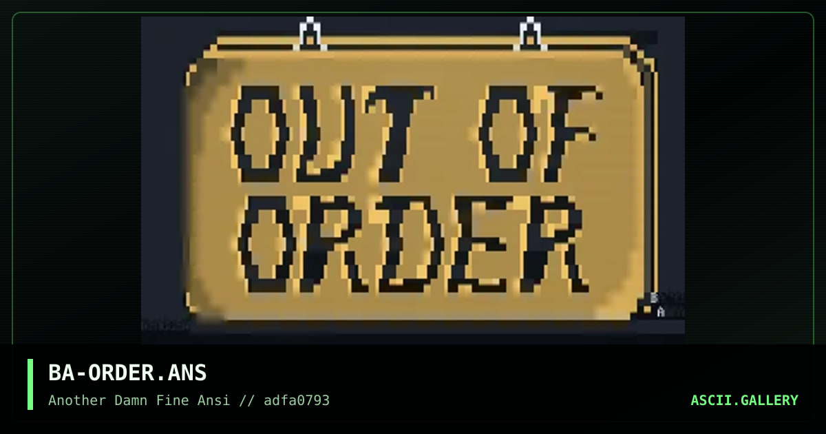 BA-ORDER.ANS, by blue adept, 1993