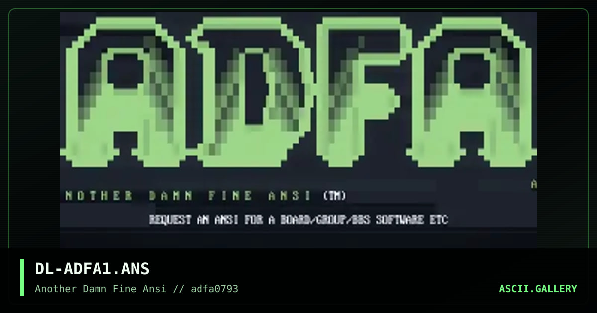 DL-ADFA1.ANS, by death lord, 1993