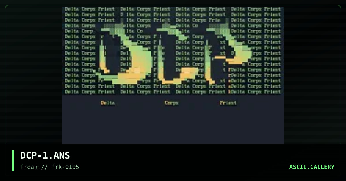 Delta Corps Priest Logo #1, by freak, 1995