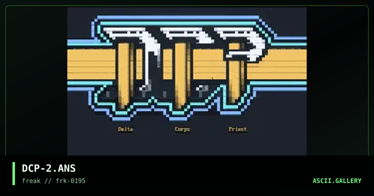 Delta Corps Priest Logo #2, by freak, 1995