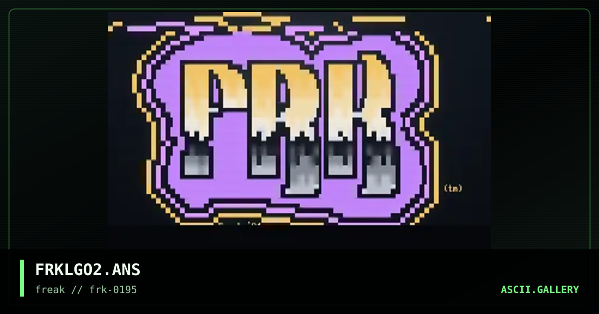 Freak Art Quick logo #2, by untagged, 1995
