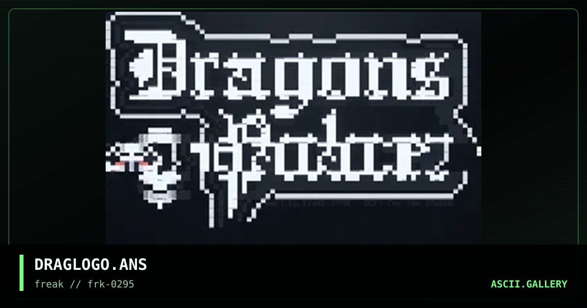 QUICK LOGO - DRAGONS PALACE / NEU, by untagged, 1995
