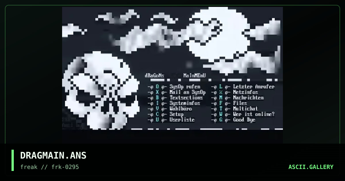 DRAGONS PLACE MAIN MENU, by untagged, 1995