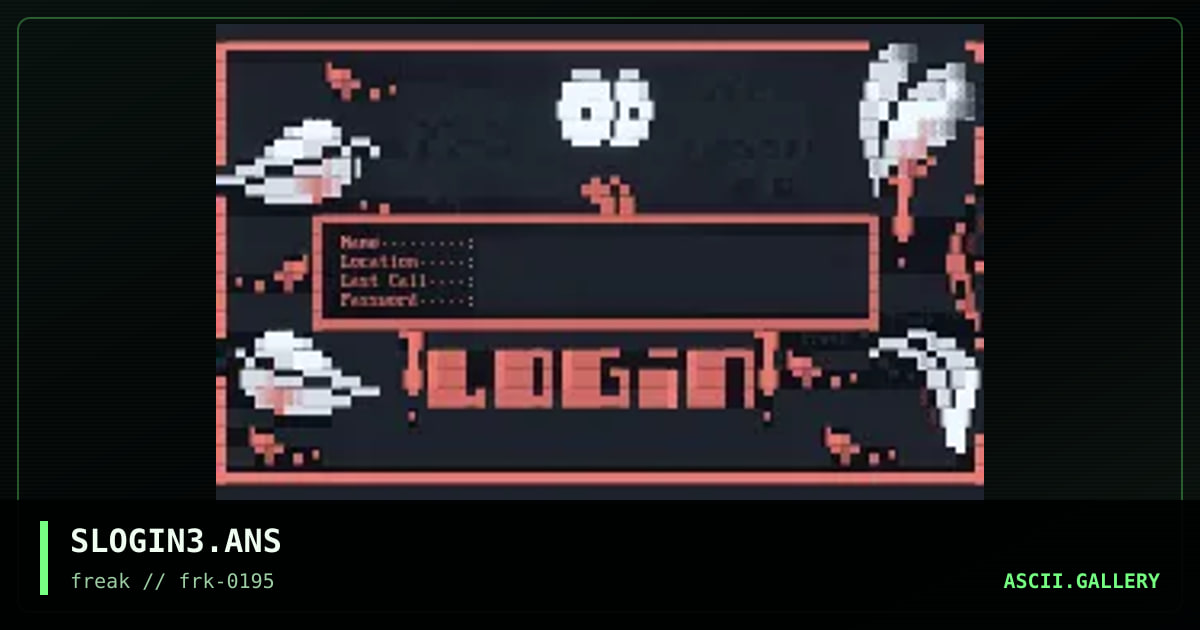 SHADOW LOGIN - FREE PIC #3, by untagged, 1995