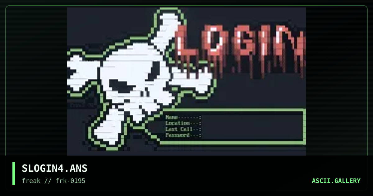 SHADOW LOGIN - FREE PIC\0#4, by untagged, 1995