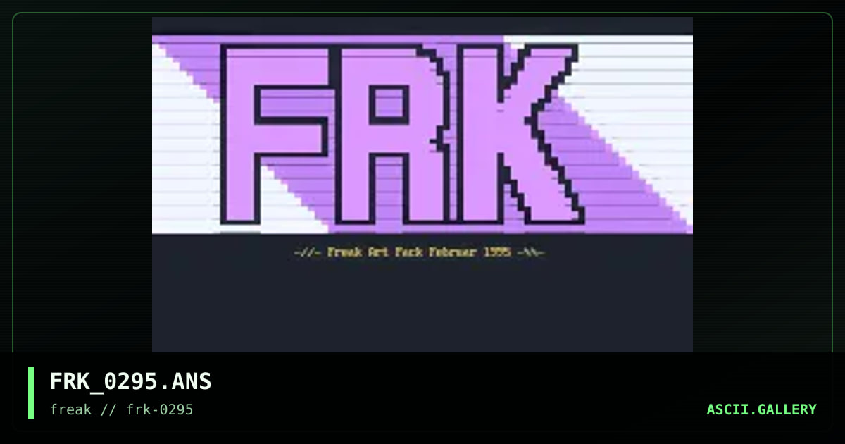 FRK LOGO 02/95, by untagged, 1995