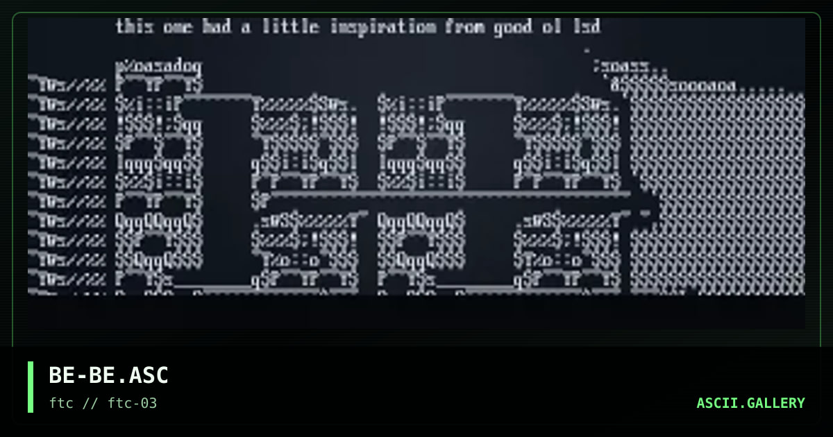 [at] be logo, by brain eater, 1996