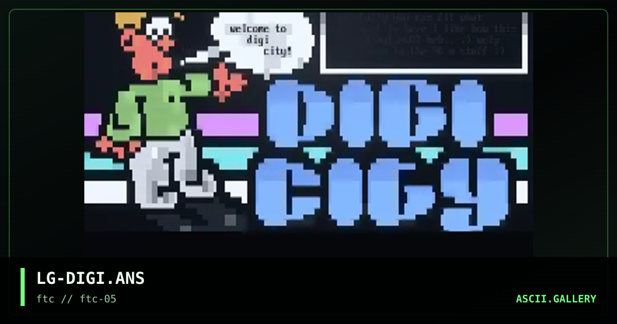 digi city, by lawn genie, 1996