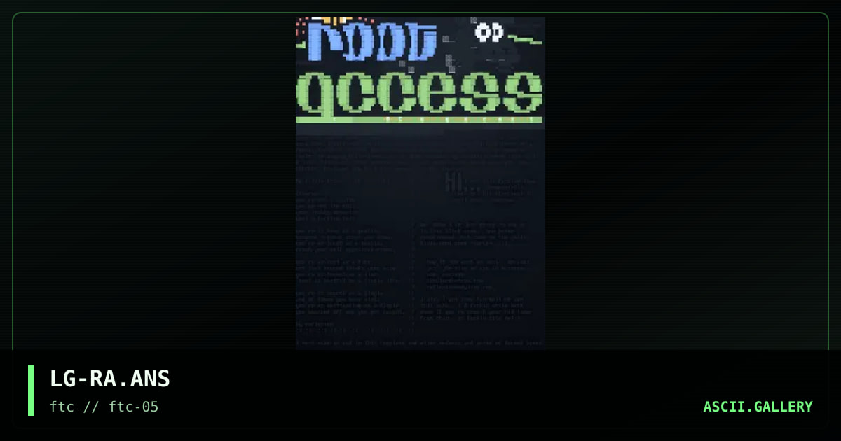 root access, by lawn genie, 1996