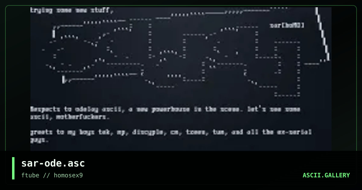 sar-ode.asc, by sargon, 1997