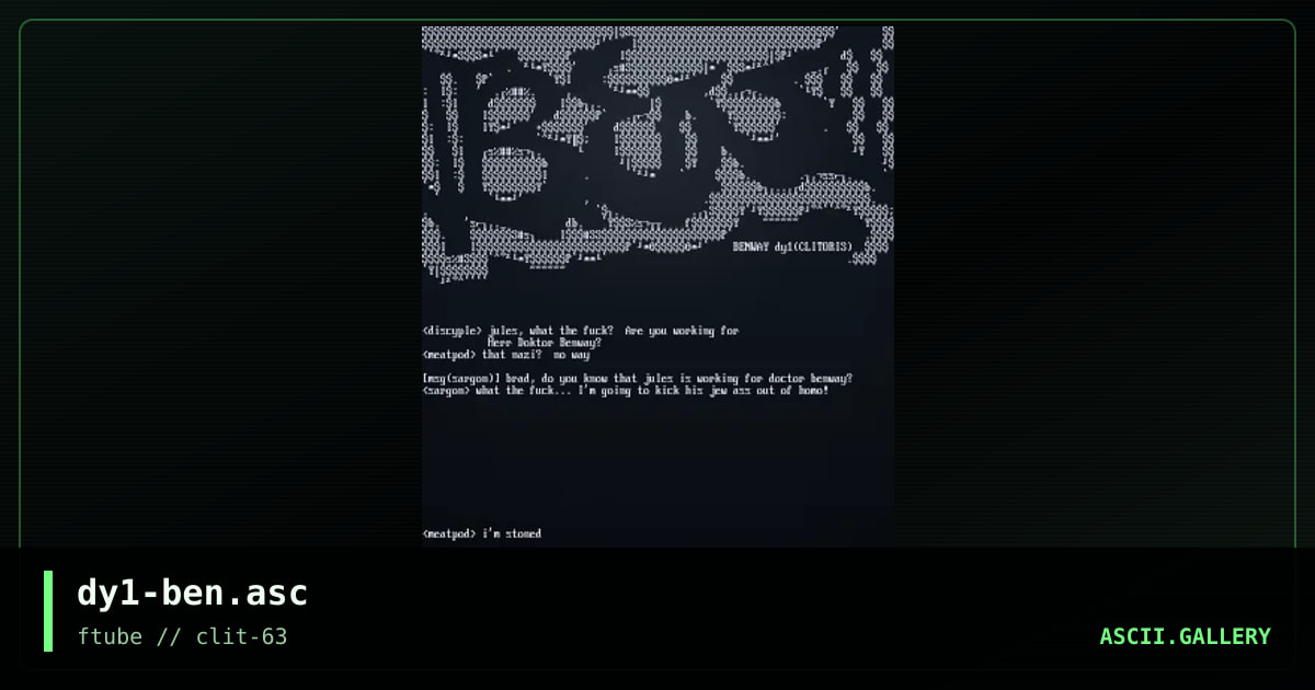 dy1-ben.asc, by discyple, 1997