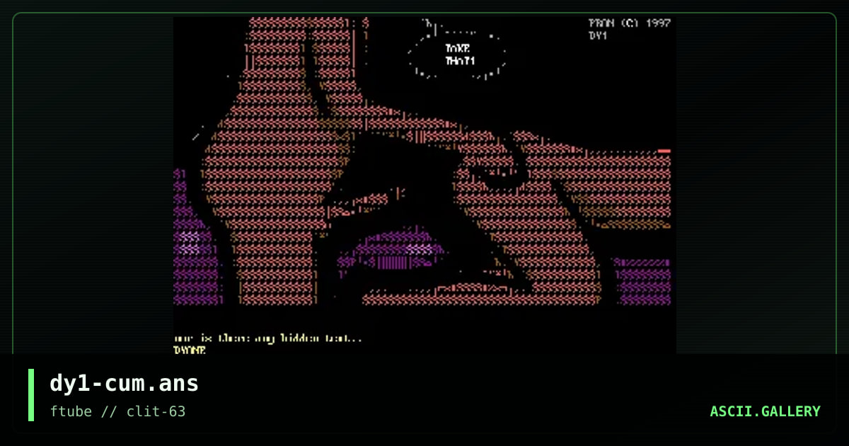 dy1-cum.ans, by discyple, 1997