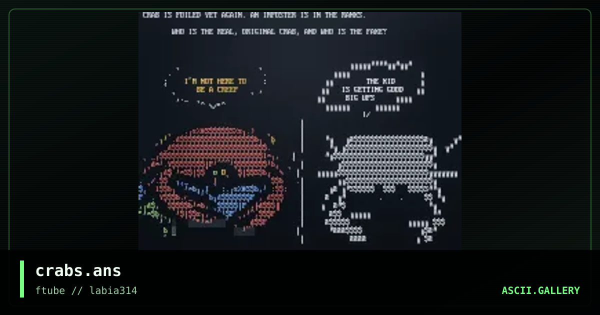 crabs.ans, by discyple, 1997