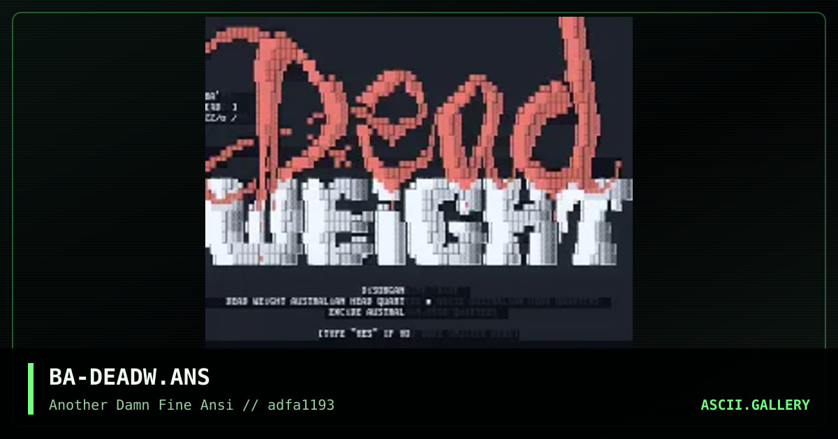 BA-DEADW.ANS, by blue adept, 1993