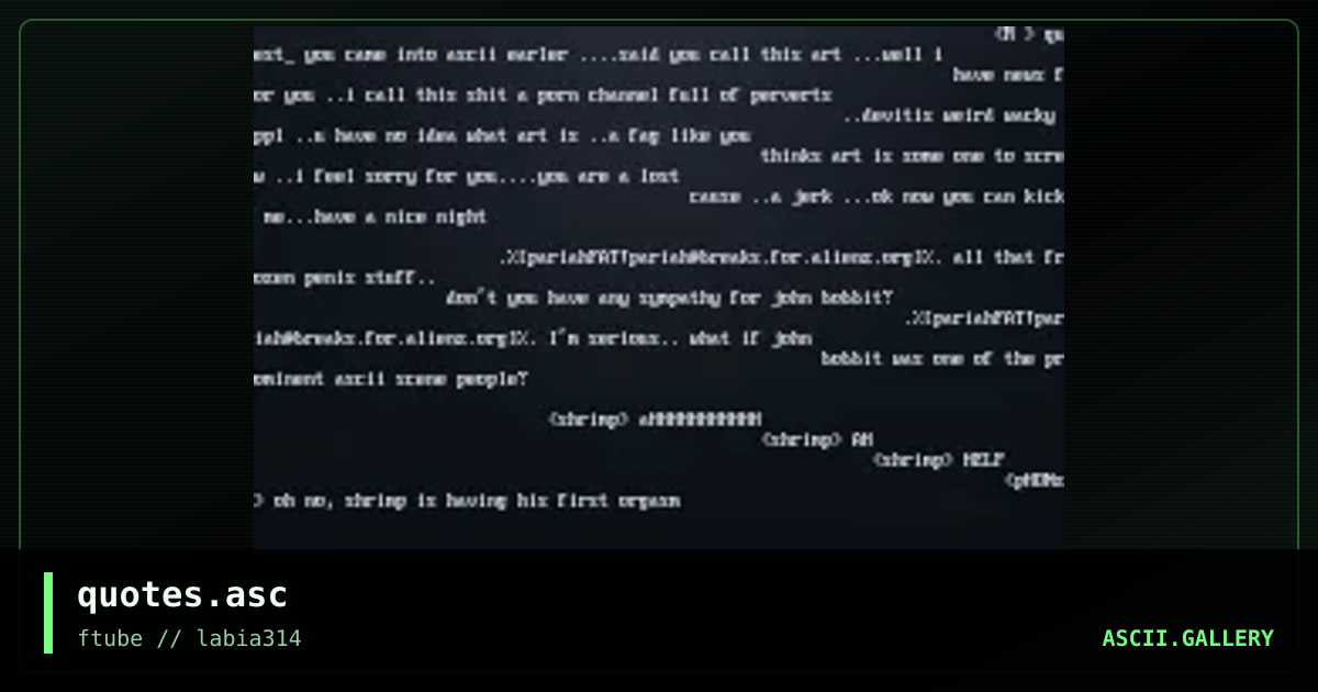 quotes.asc, by ftube, 1997