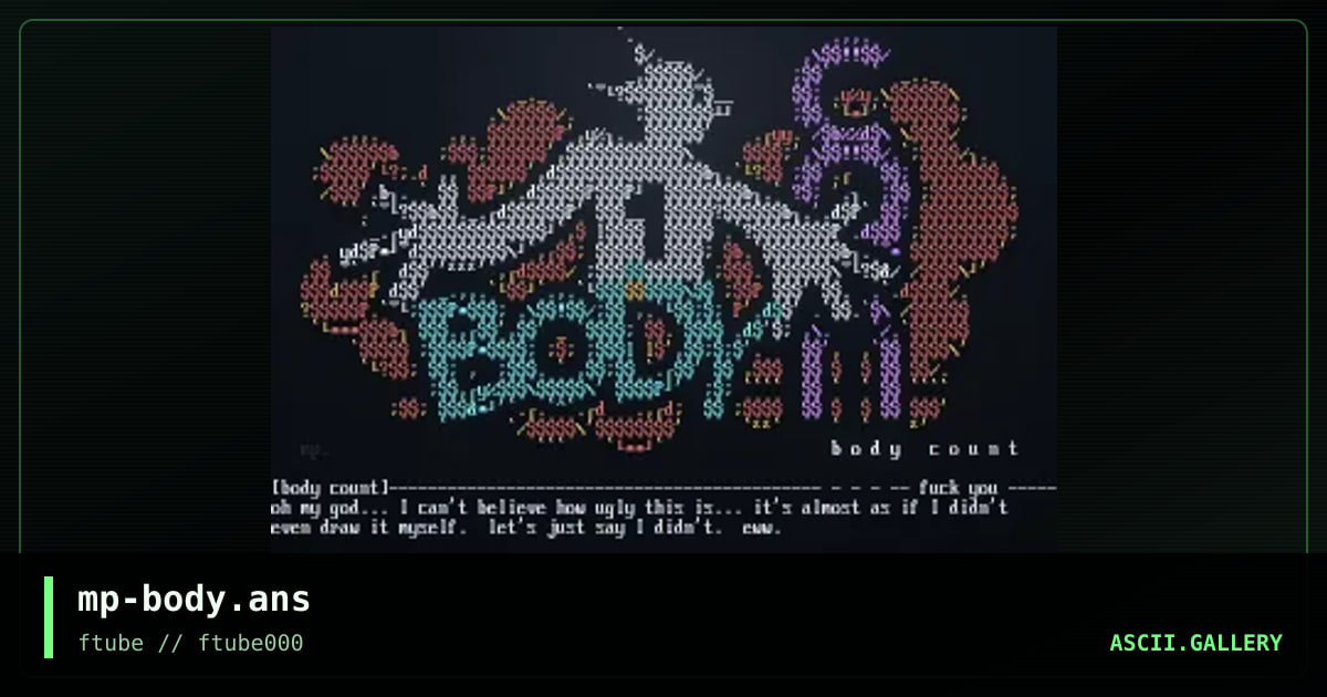 mp-body.ans, by meatpod, 1998
