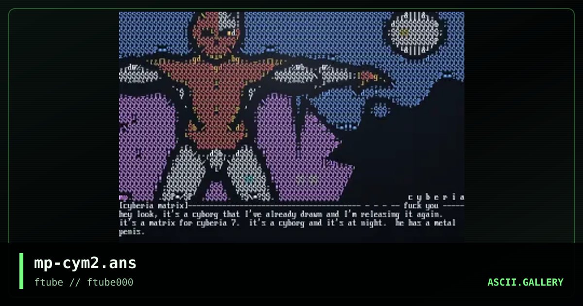 mp-cym2.ans, by meatpod, 1998