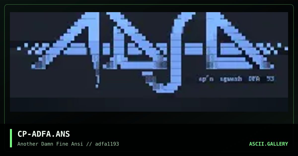 CP-ADFA.ANS, by capn pugwash, 1993