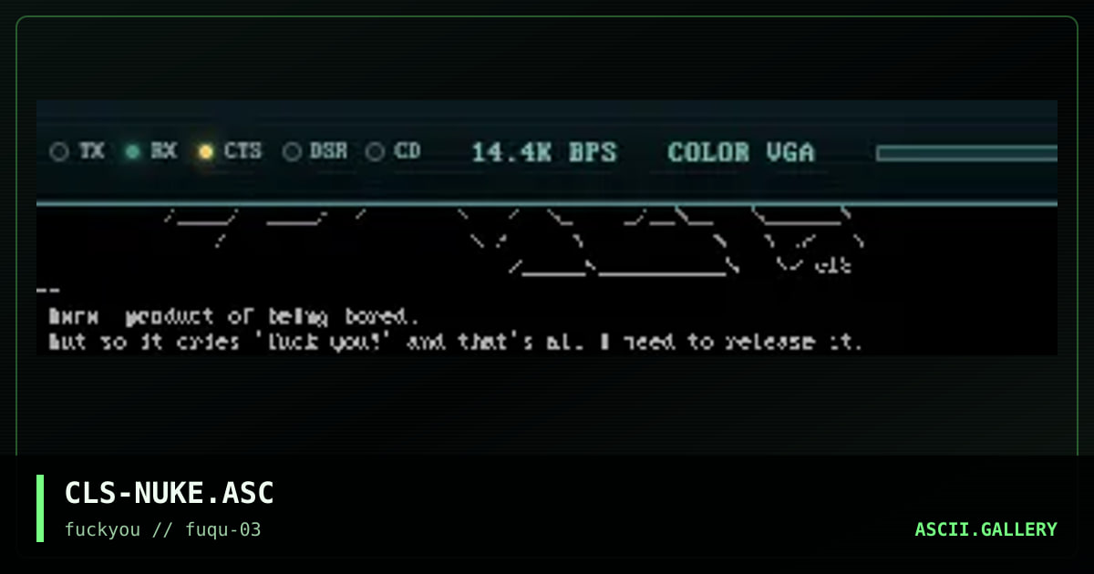 CLS-NUKE.ASC, by celsius, 1997
